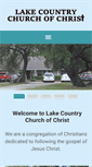 Mobile Screenshot of lakecountrychurchofchrist.org